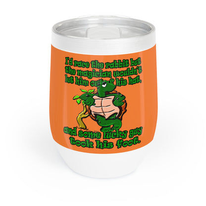 turtle race - Chill Wine Tumbler (crusta)