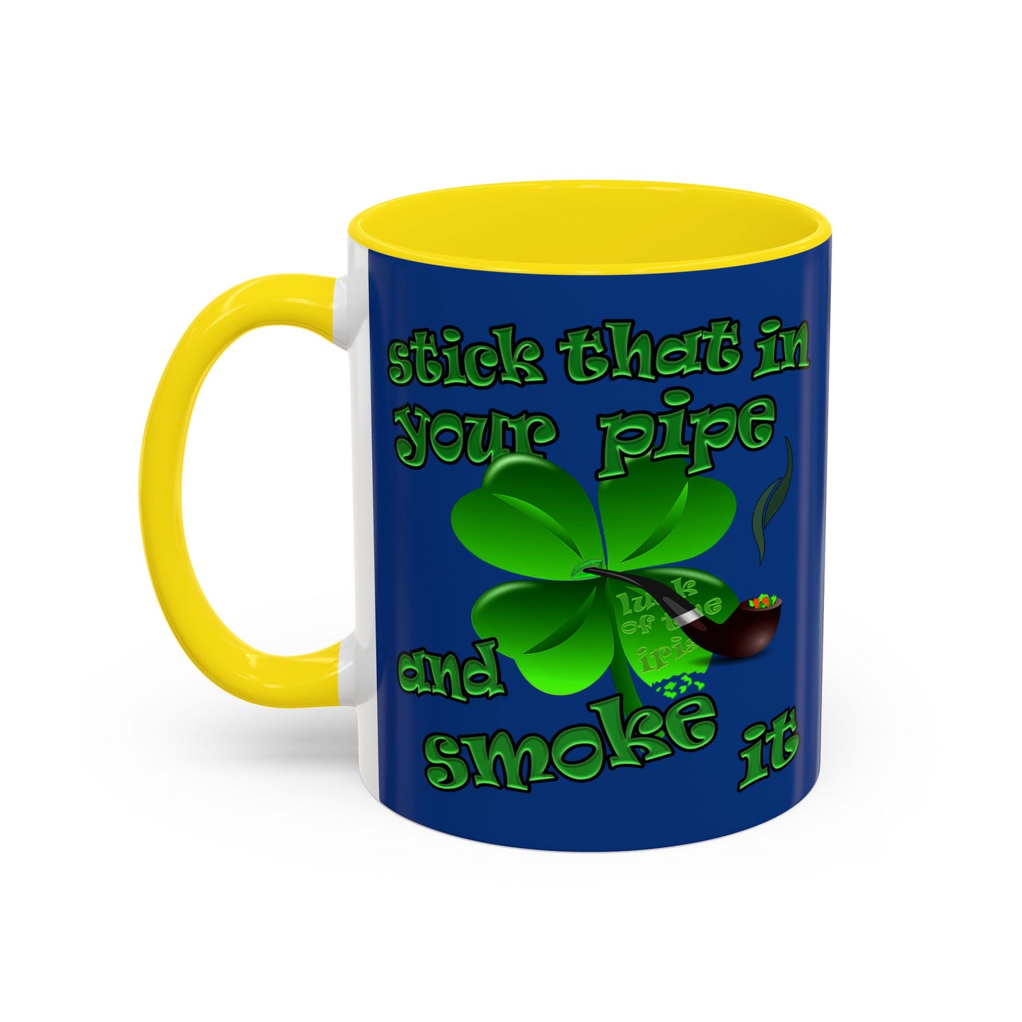 celtics logo - Accent Mug (dark blue)