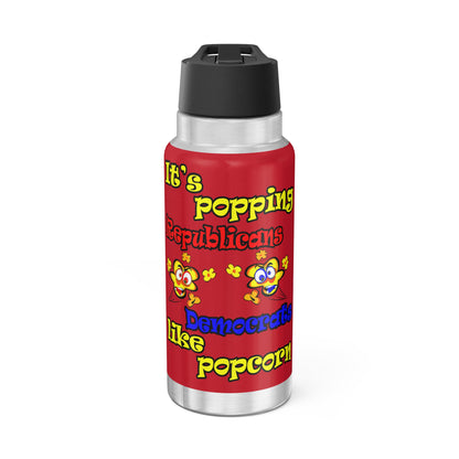 popping like popcorn - Gator Tumbler, 32oz (dark red)