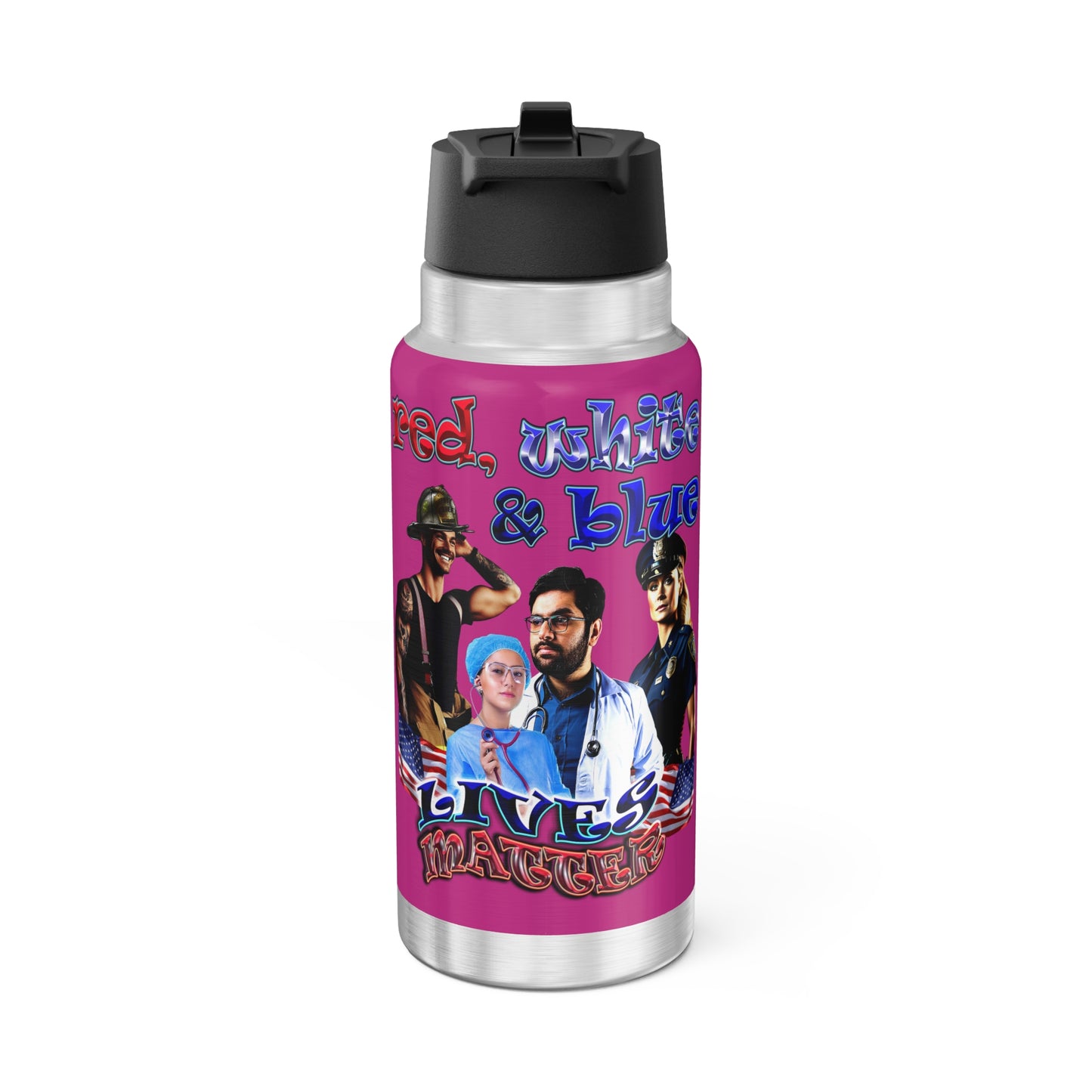 rw&b lives matter - Gator Tumbler, 32oz (pink)