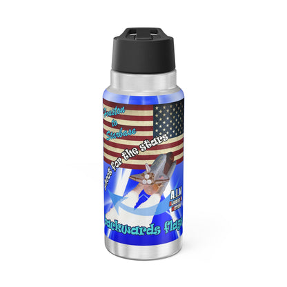 shoot for the stars - Gator Tumbler, 32oz (blue-white wave)