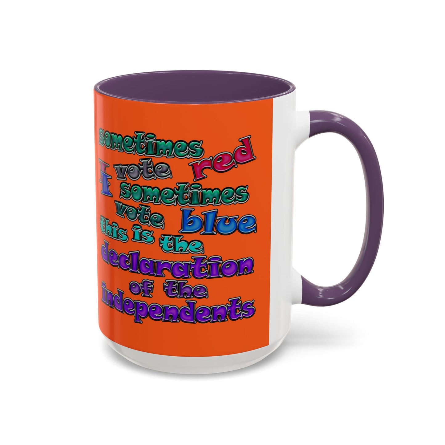 declaration of the independents - Accent Mug (orange)
