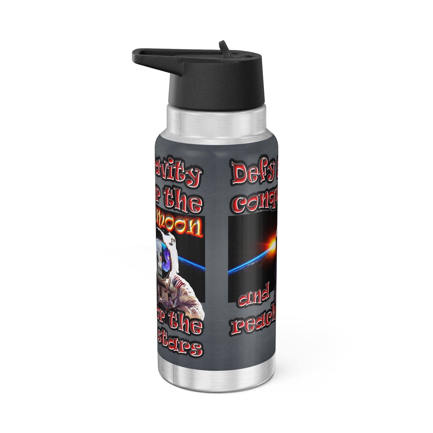 defy conquer reach - Gator Tumbler, 32oz  (grey-light grey)