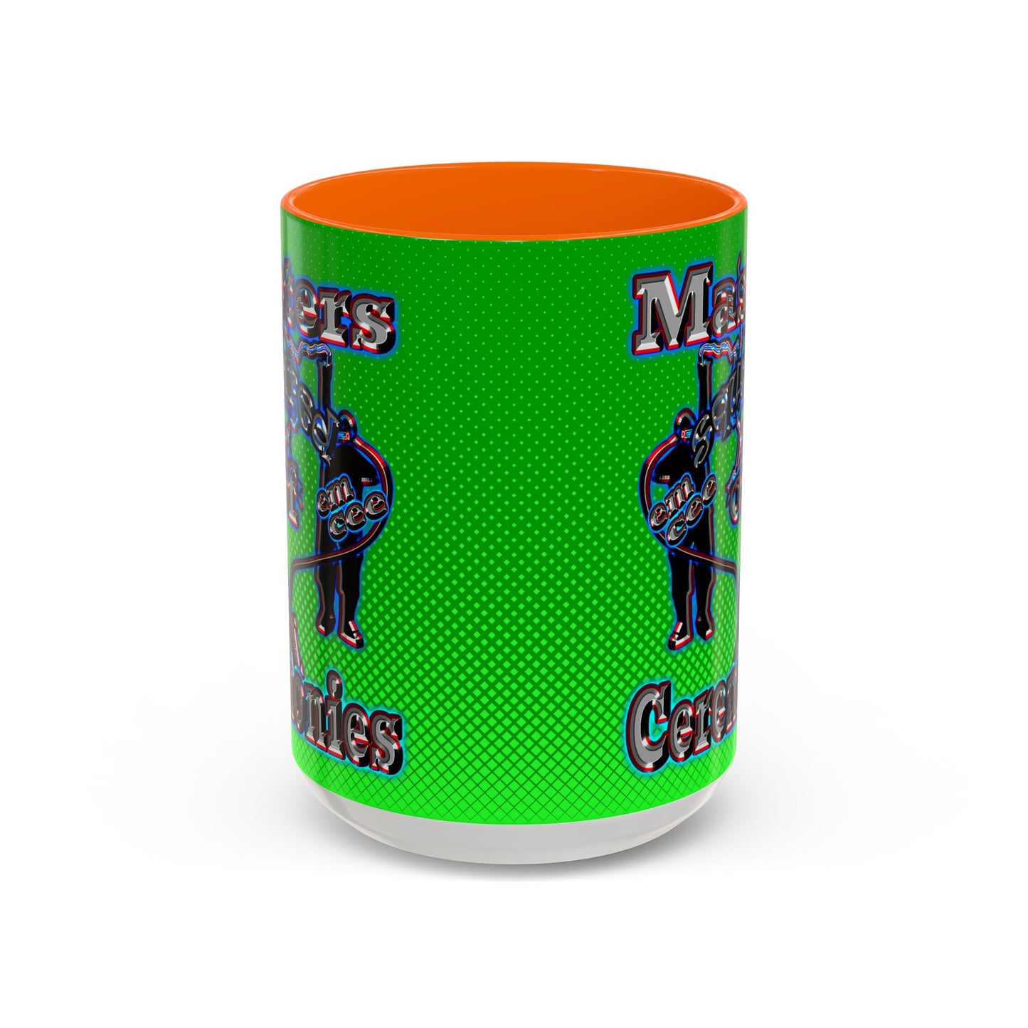 em cee squared - Accent Mug (logo green)