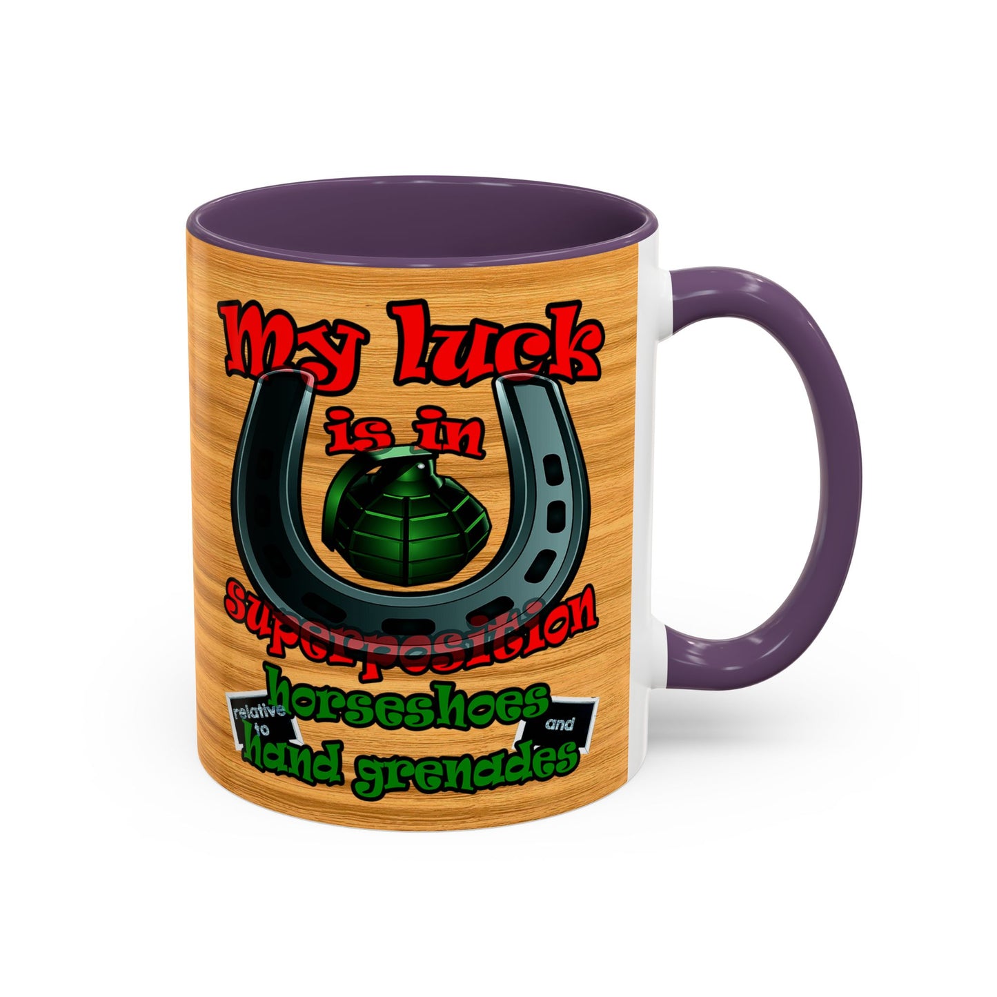 my luck - Accent Mug (butterscotch wood finish)