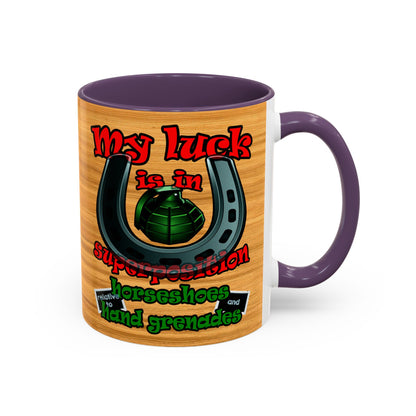 my luck - Accent Mug (butterscotch wood finish)