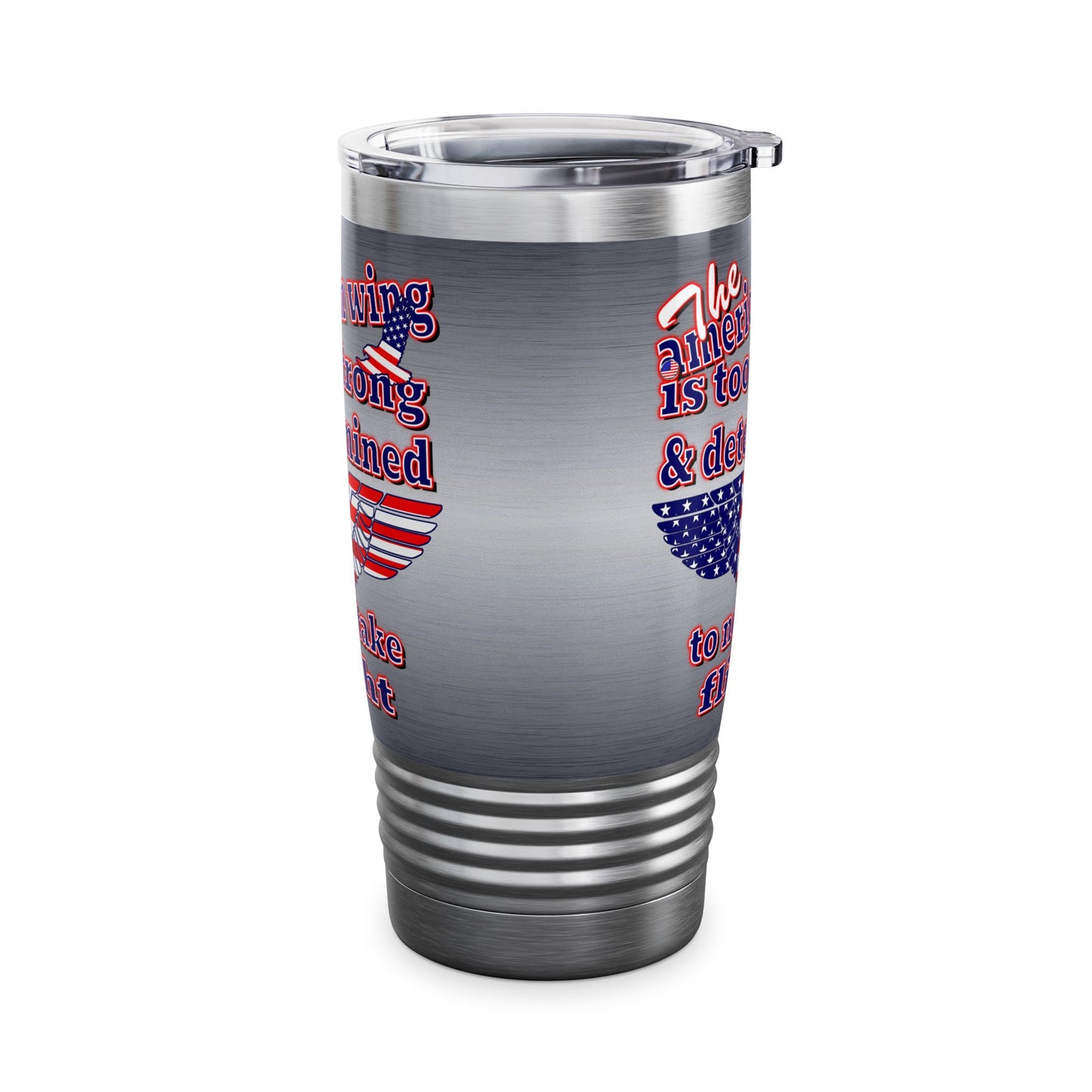 american wing - Ringneck Tumbler, 20oz (brushed nickel)