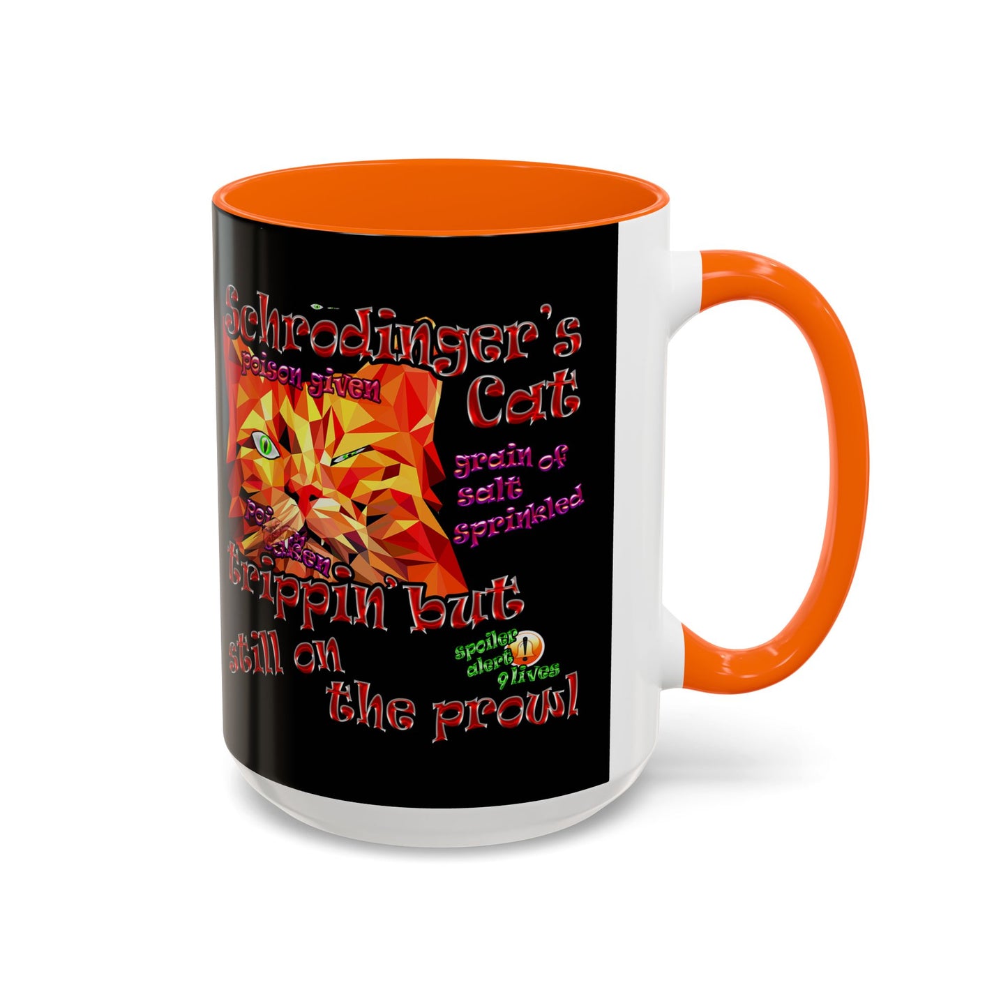 schrodinger's cat - Accent Mug (black)