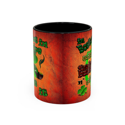 celtics logo - Accent Mug (burnt orange)