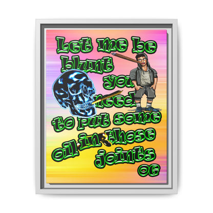 og - framed canvas art (color blur)
