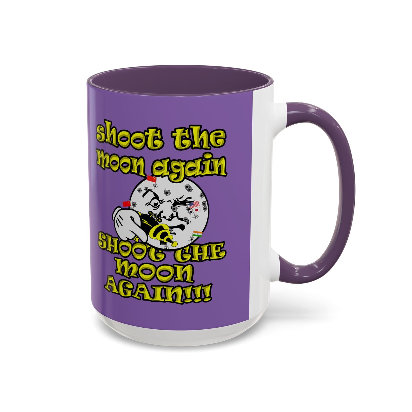 shoot the moon again - Accent Mug (light purple)