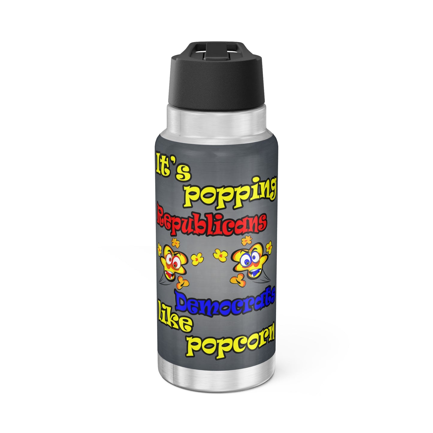popping like popcorn - Gator Tumbler, 32oz  (grey-light grey)