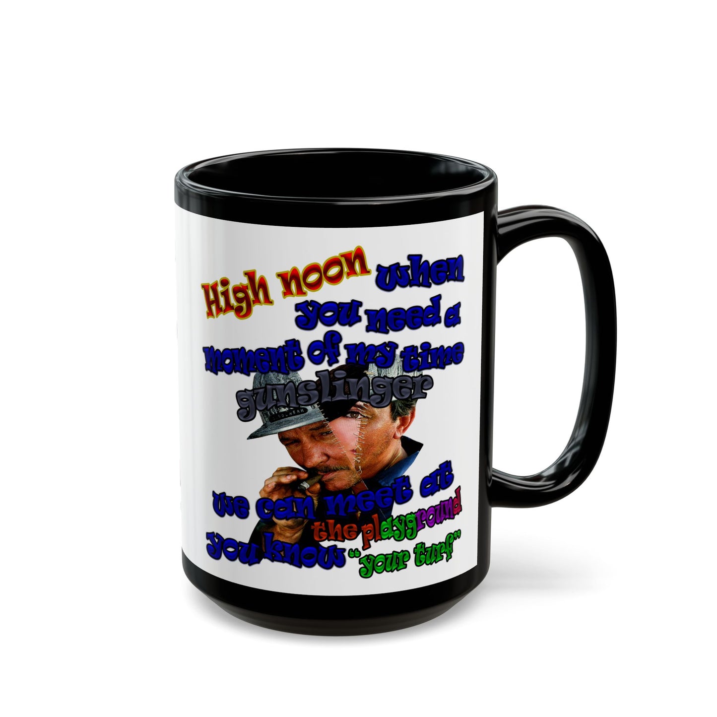 high noon - Black Mug (white)