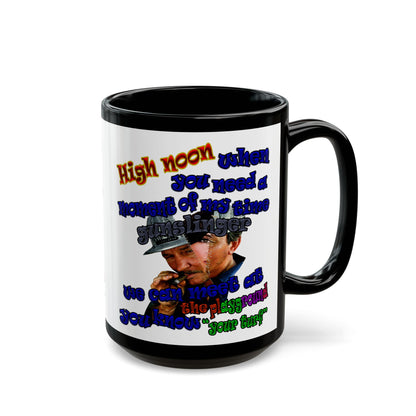 high noon - Black Mug (white)