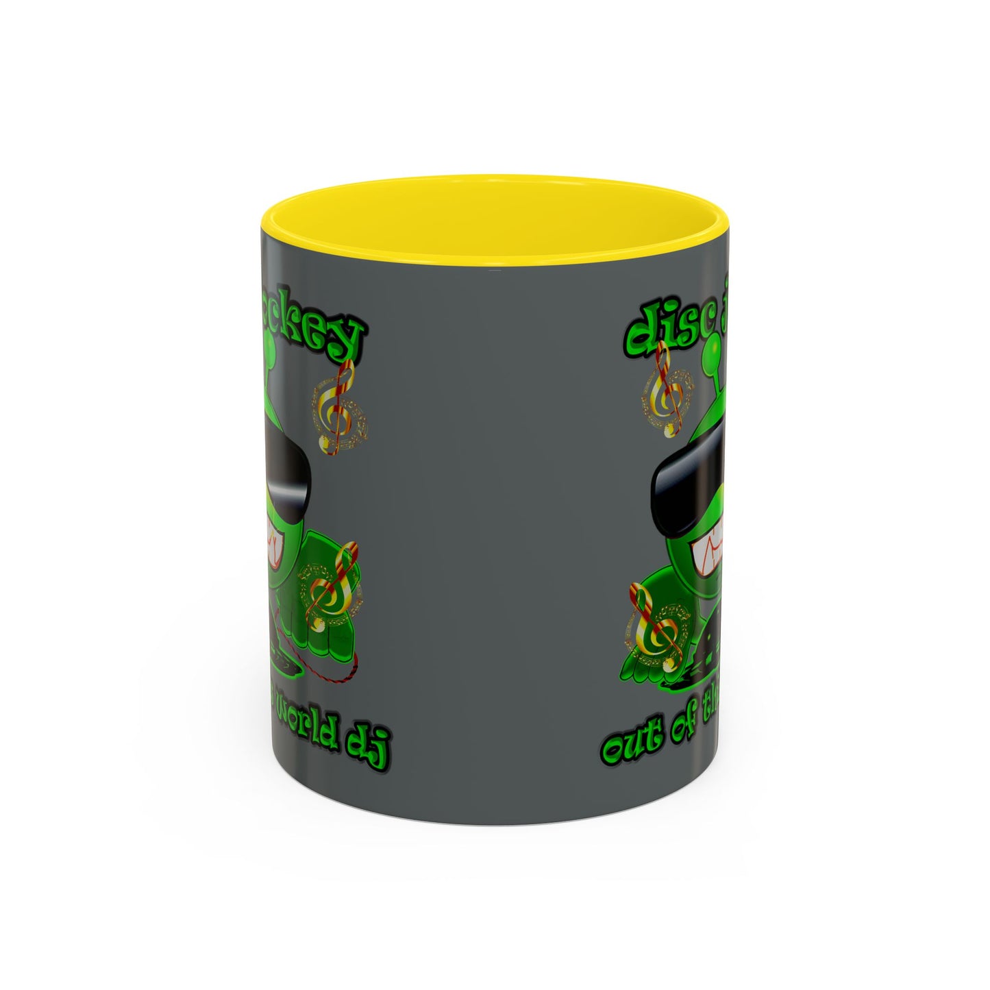 disc jockey - Accent Mug (dark grey)