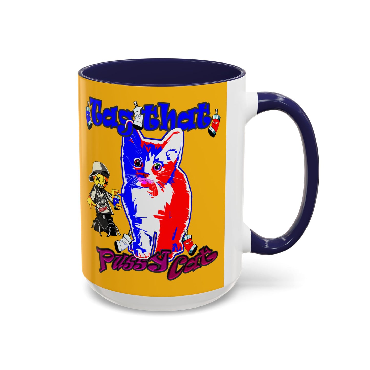 tag that - Accent Mug (yellow)