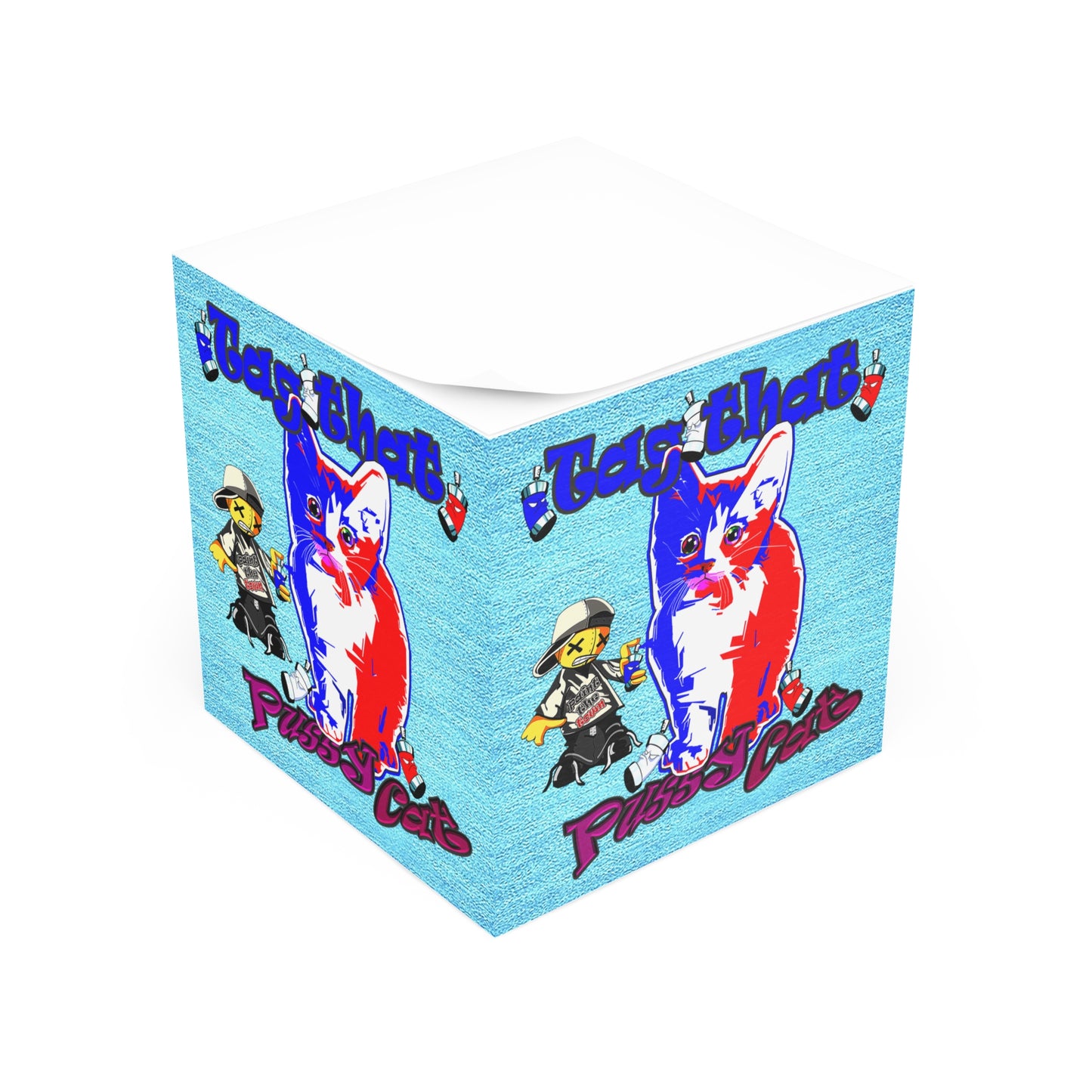 tag that - note cube (faded blue)