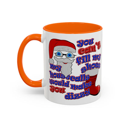 santa's shoes - Accent Mug (white)