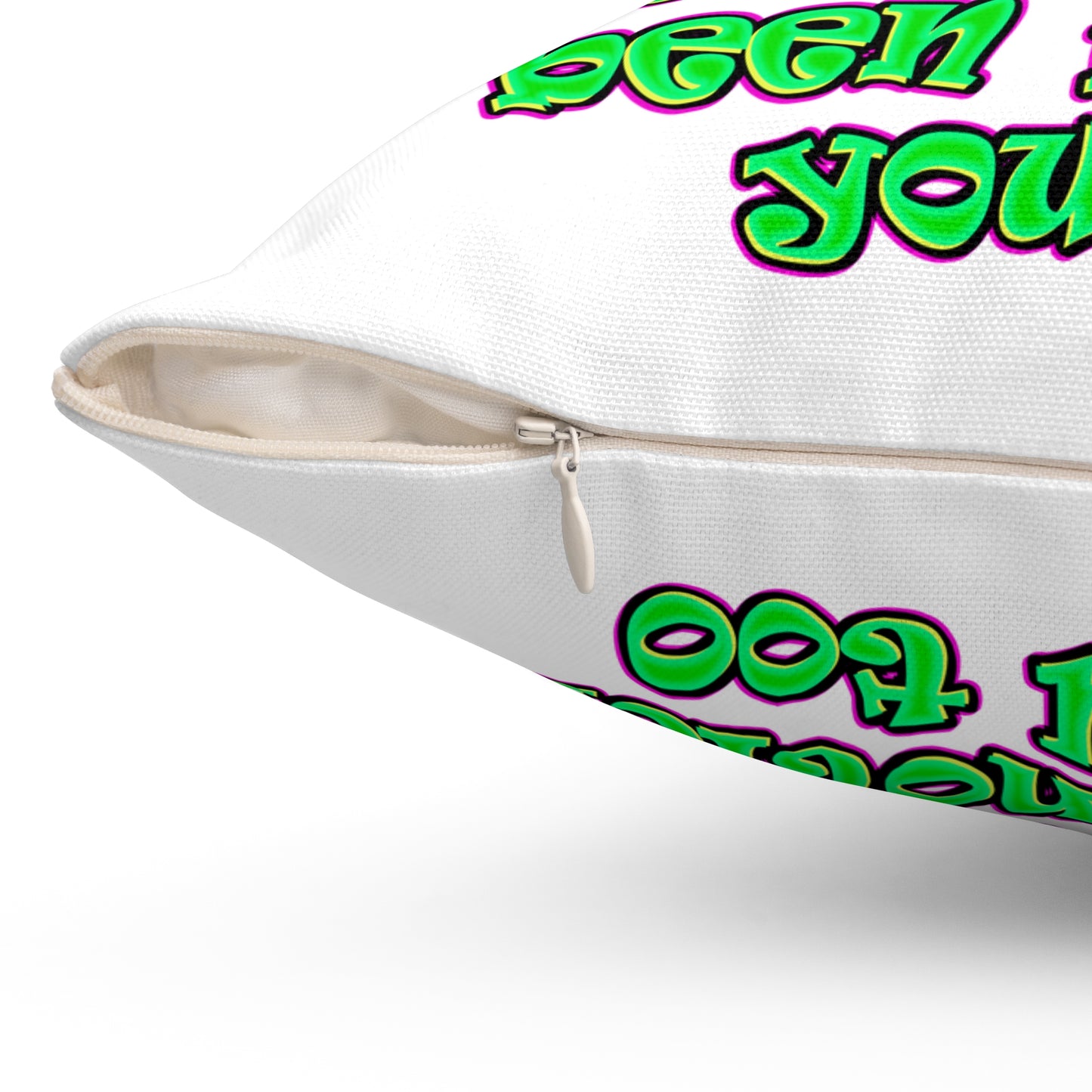 noticed you noticing - Spun Polyester Square Pillow - (white)