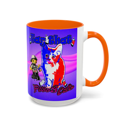 tag that - Accent Mug (purple-pink wave)