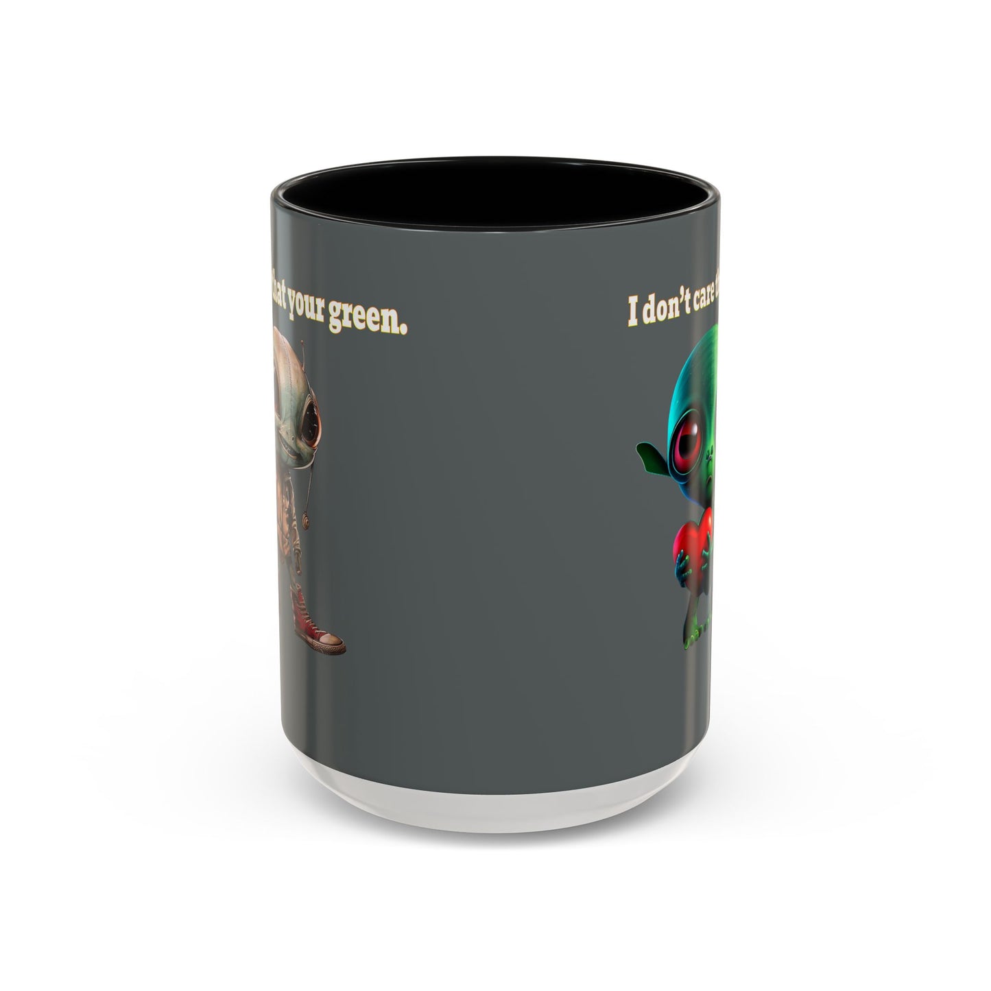 I don't care that your grey - Accent Mug (dark grey)