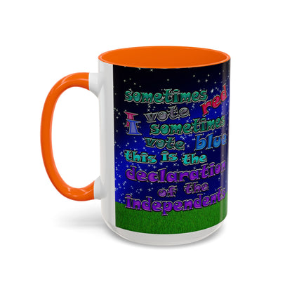 declaration of the independents - Accent Mug ('snoops' background)