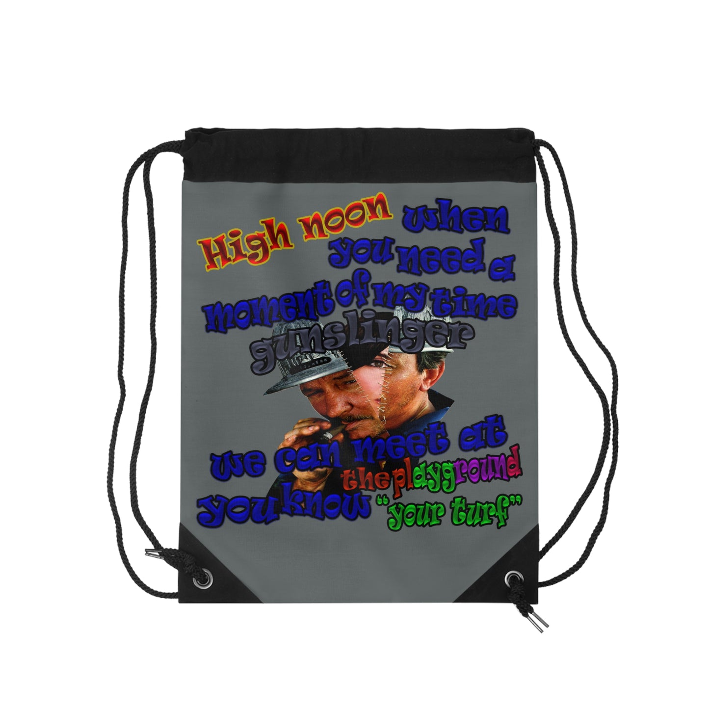 high noon - Drawstring Bag (dark grey)