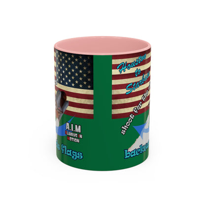 shoot for the stars - Accent Mug (dark green)