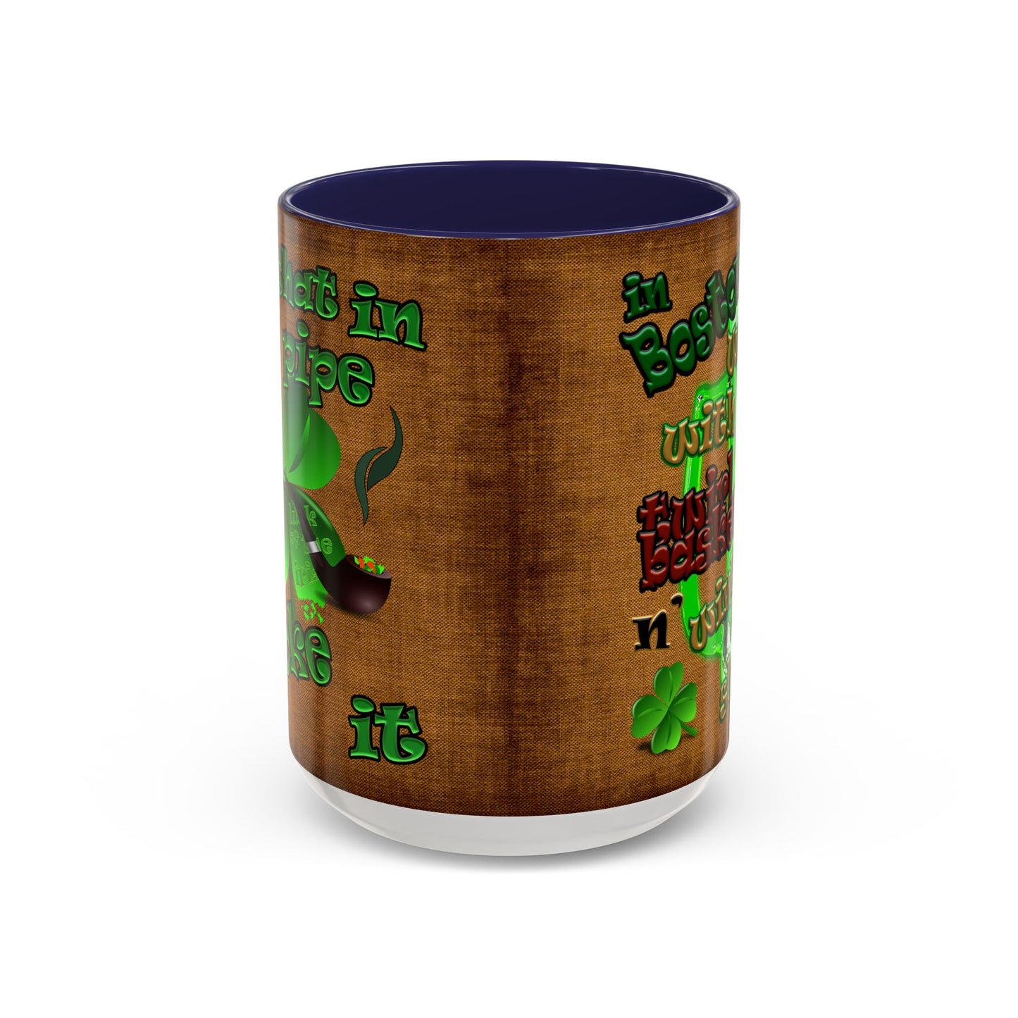 celtics logo - Accent Mug (brown papyrus)