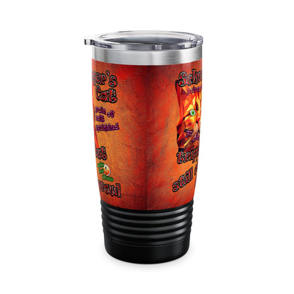 schrodinger's cat - Ringneck Tumbler, 20oz (burnt orange)