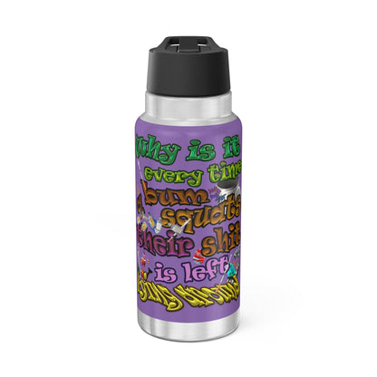 the bum's shit - Gator Tumbler, 32oz (light purple)