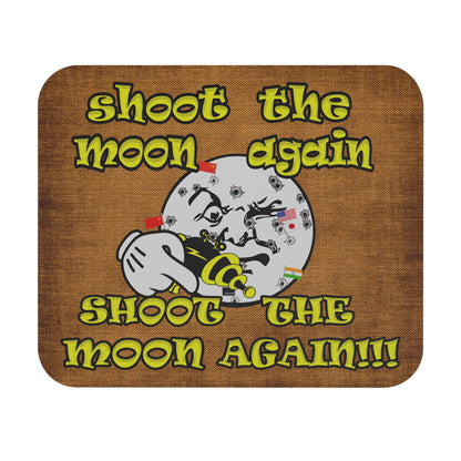 shoot the moon again - Mouse Pad (Rectangle) (brown papyrus)