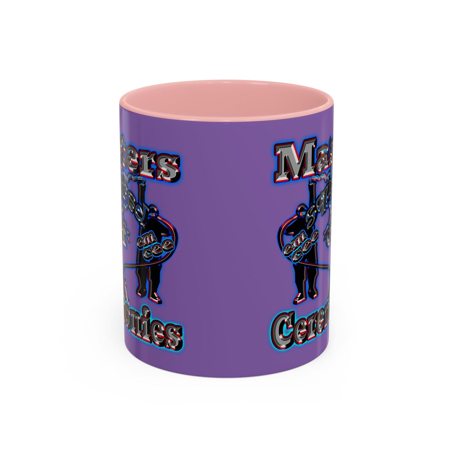 em cee squared - Accent Mug (light purple)