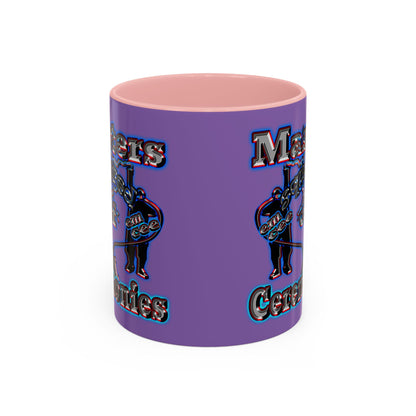 em cee squared - Accent Mug (light purple)