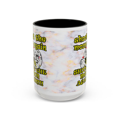 shoot the moon again - Accent Mug (white marble)