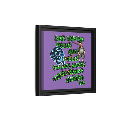og - framed canvas art (light purple)