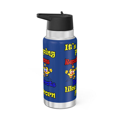 popping like popcorn - Gator Tumbler, 32oz (dark blue)