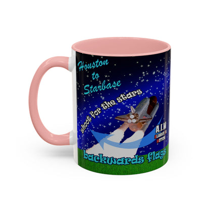 shoot for the stars - Accent Mug ('snoops' background)