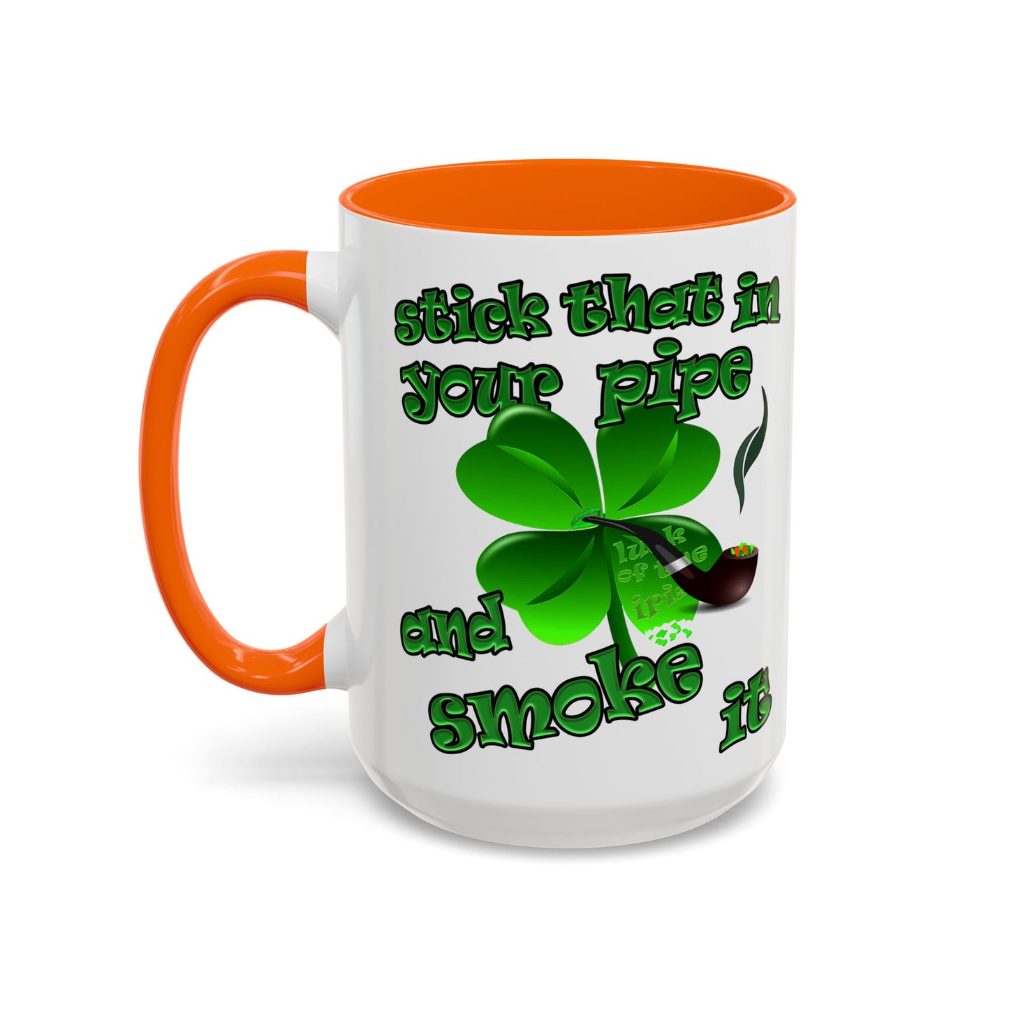 celtics logo - Accent Mug (white)