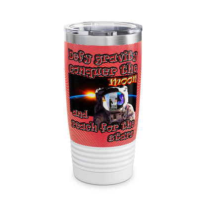 defy conquer reach - Ringneck Tumbler, 20oz (yellow-orange wave)