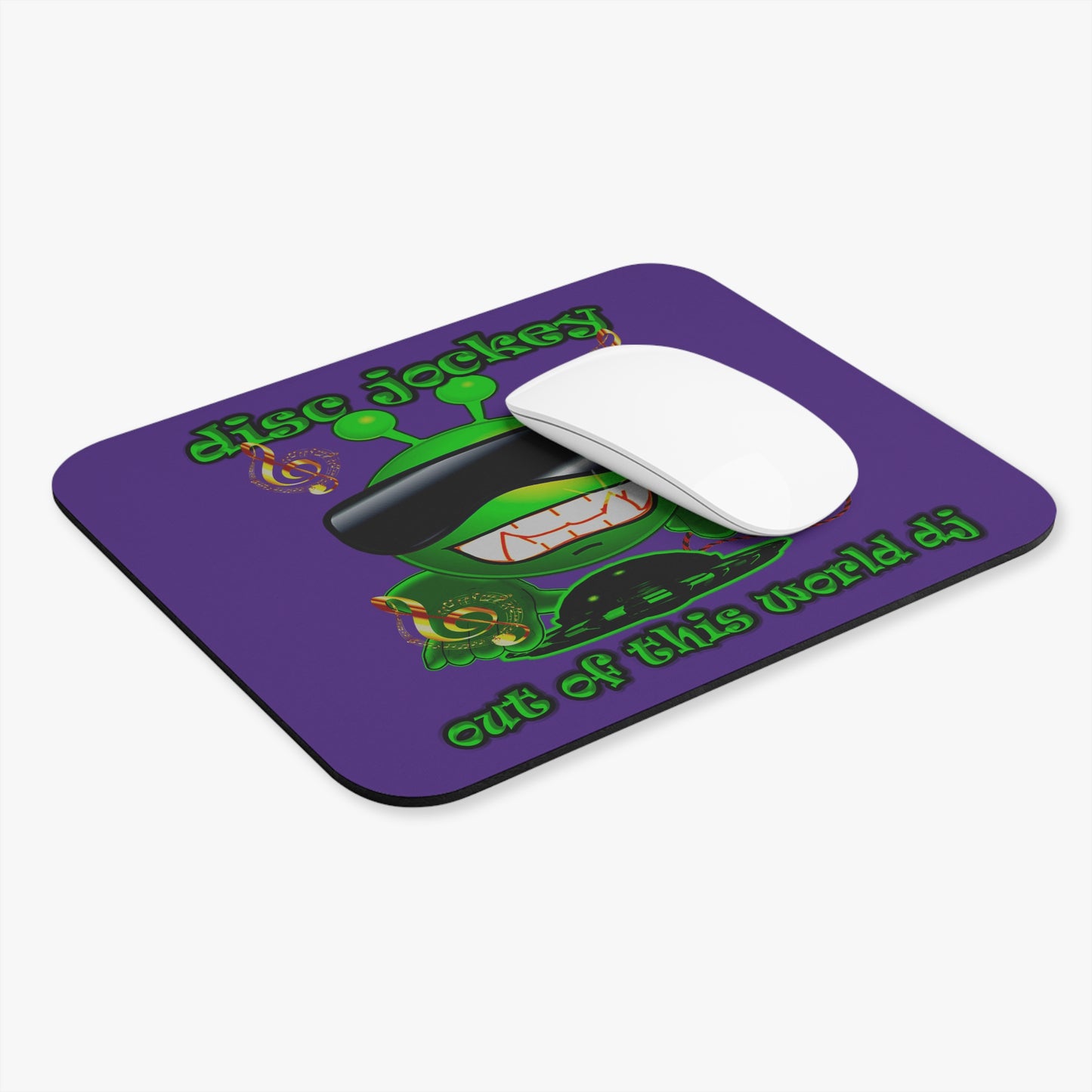 disc jockey - Mouse Pad (Rectangle) (purple)