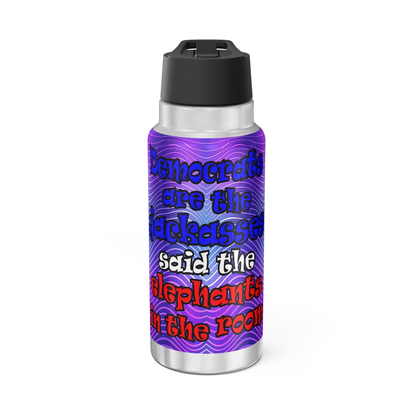 donkeys and elephants - Gator Tumbler, 32oz  (purple wave)