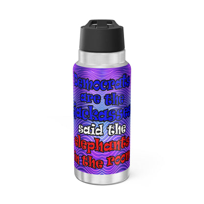 donkeys and elephants - Gator Tumbler, 32oz  (purple wave)