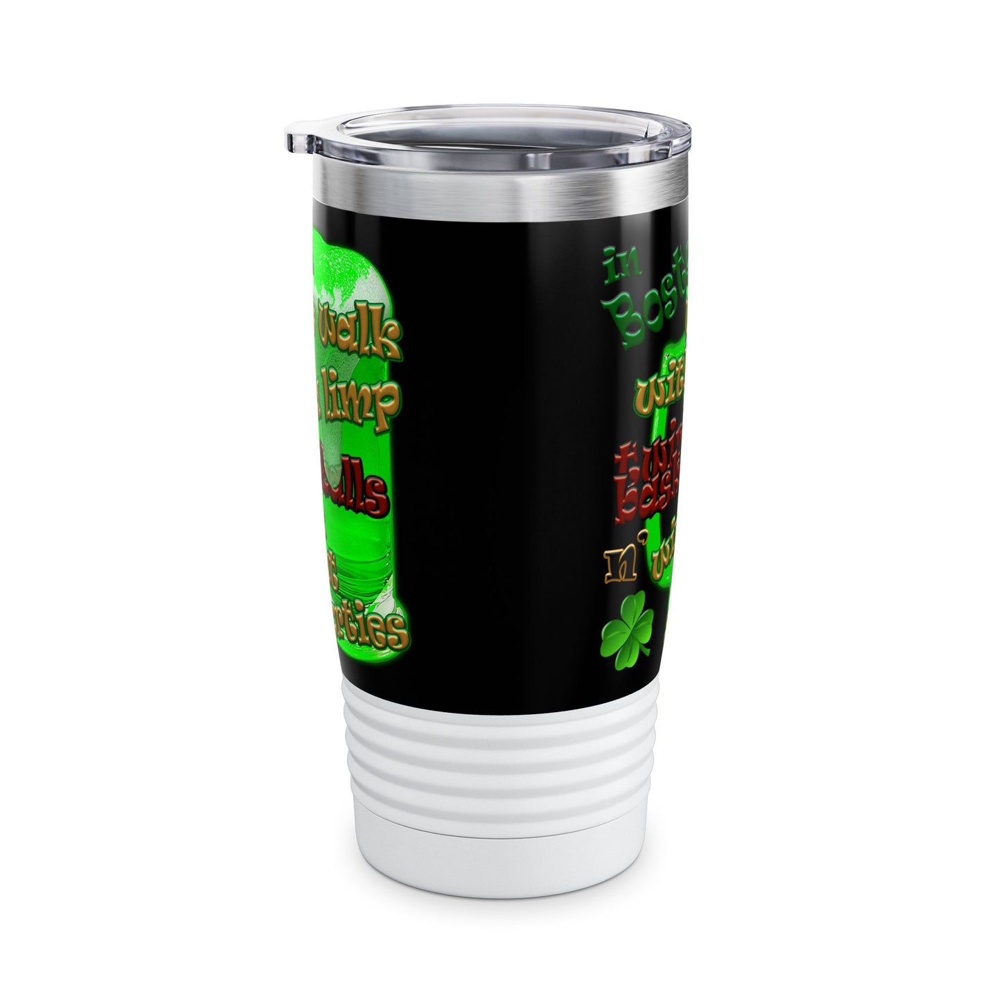 celtics logo - Ringneck Tumbler, 20oz (black)
