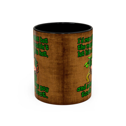 turtle race - Accent Mug (brown papyrus)