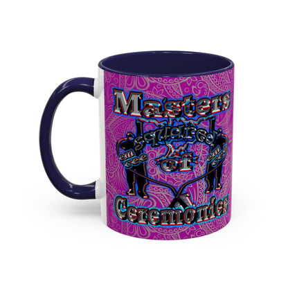 em cee squared - Accent Mug (pink swirl)