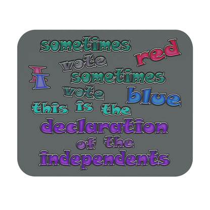 declaration of the independents - Mouse Pad (Rectangle) (dark grey)
