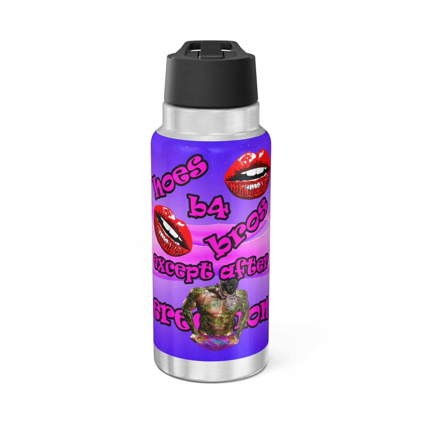 hoes b4 bros - Gator Tumbler, 32oz  (purple-pink wave)