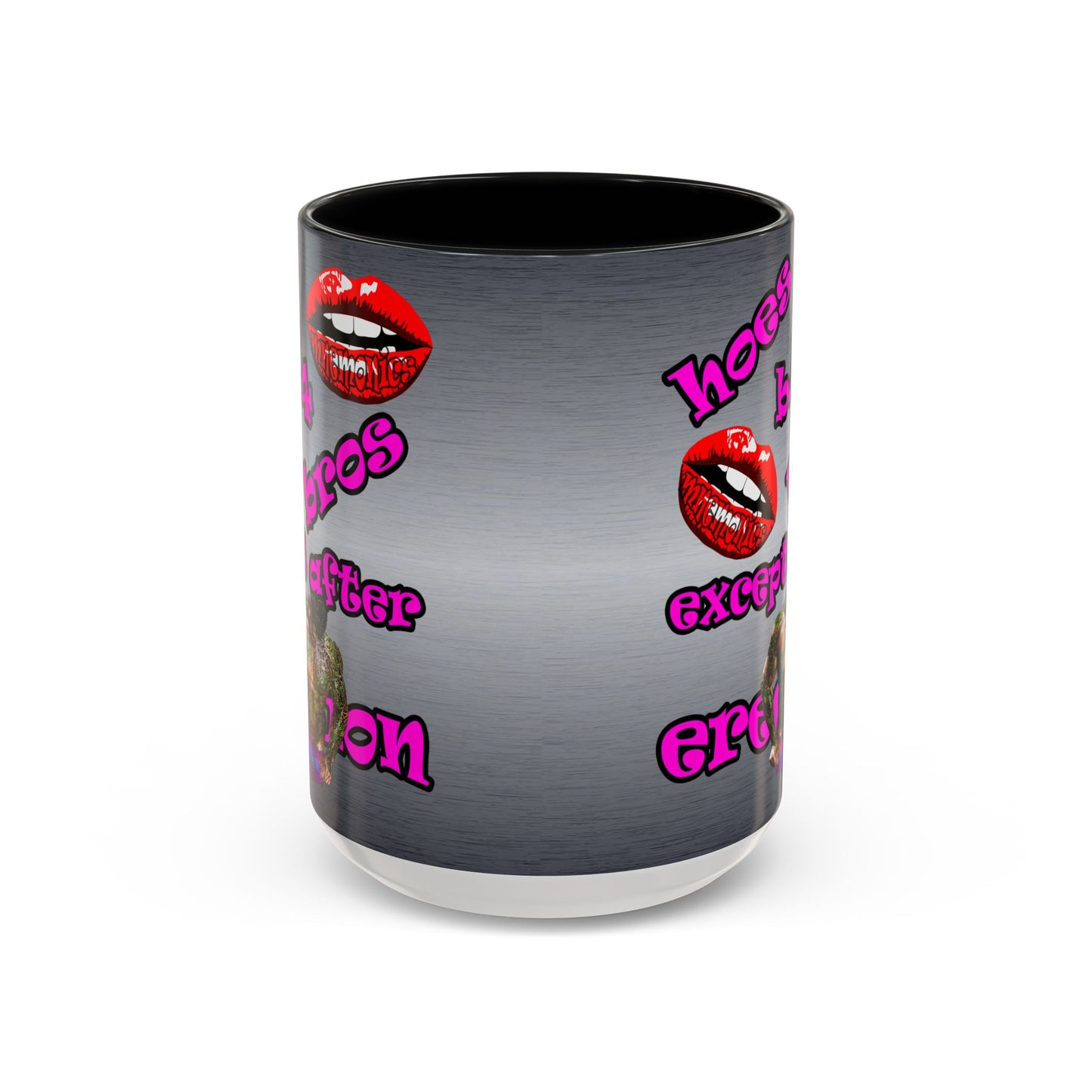 hoes b4 bros - Accent Mug (brushed nickel)