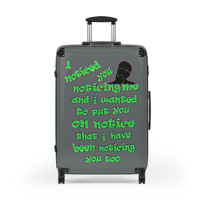 noticed you noticing - Suitcase (dark grey)